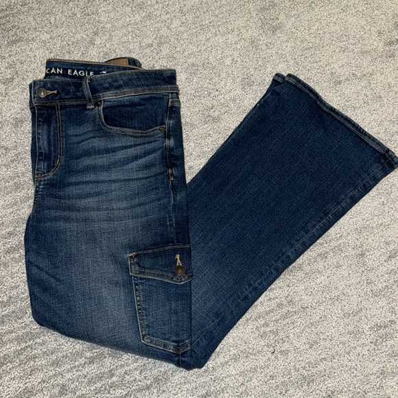 AE Stretch Low Rise Kick Bootcut Jean - Picture 7 of 7